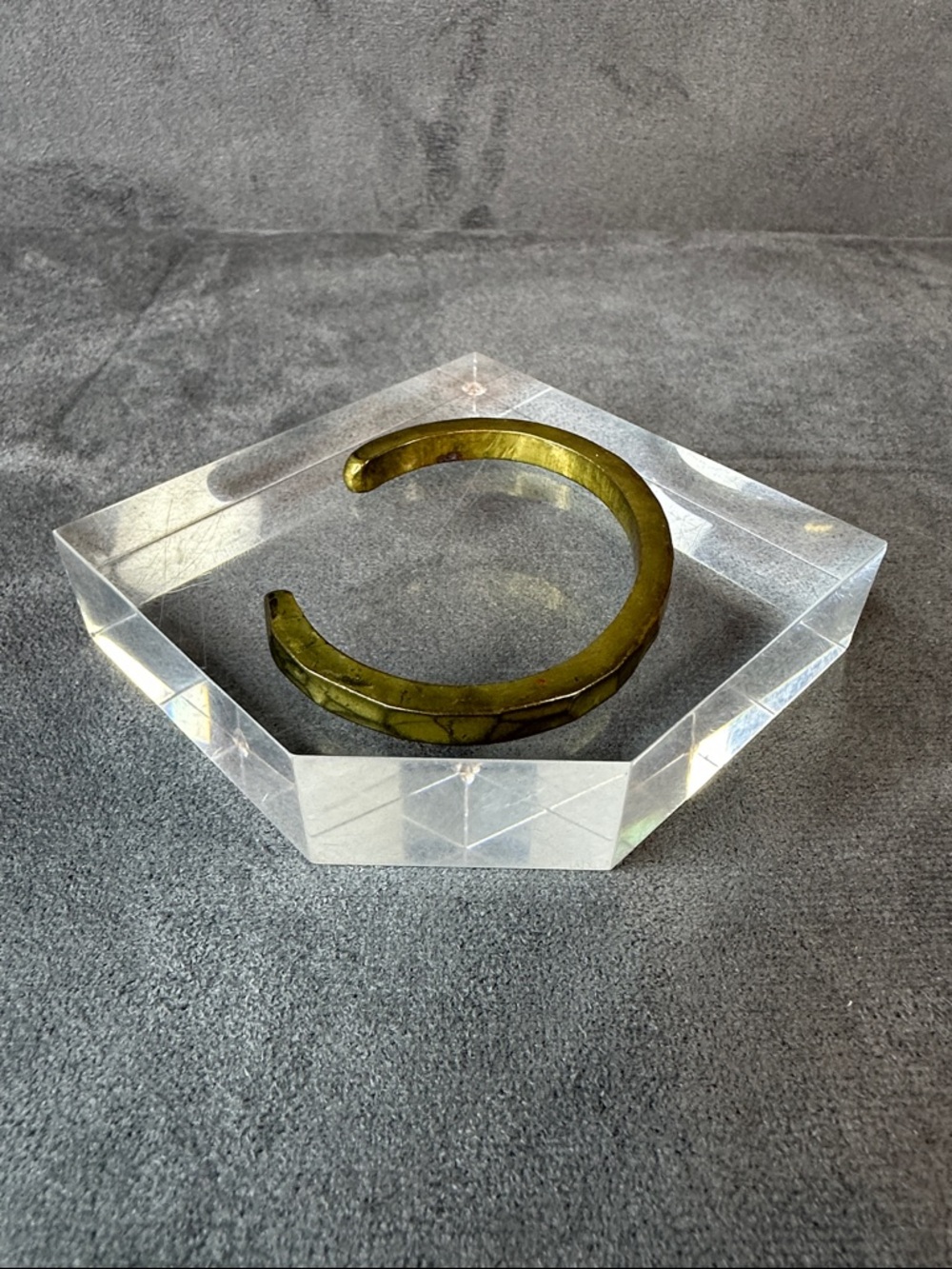 Brass Tone Metal Cuff Bracelet - Women's Accessory - Picture 2 of 3